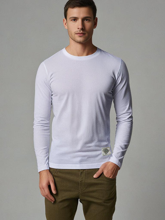 Men's Long Sleeve T-Shirt - Classic O-Neck Style 0