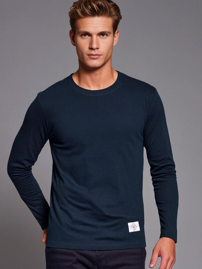 Men's Long Sleeve T-Shirt - Classic O-Neck Style 2