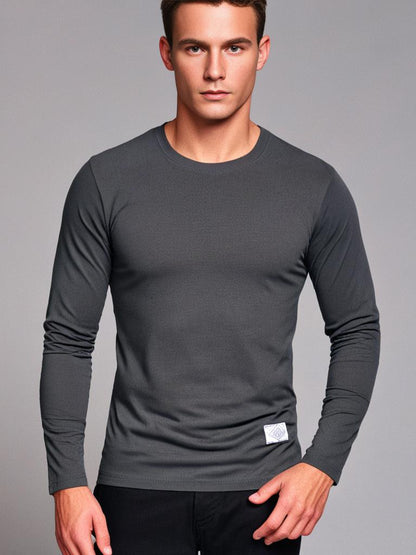 Men's Long Sleeve T-Shirt - Classic O-Neck Style 6