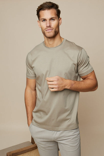 Men's Luxe T-Shirt - Soft Tailored Fit Casual Wear 3
