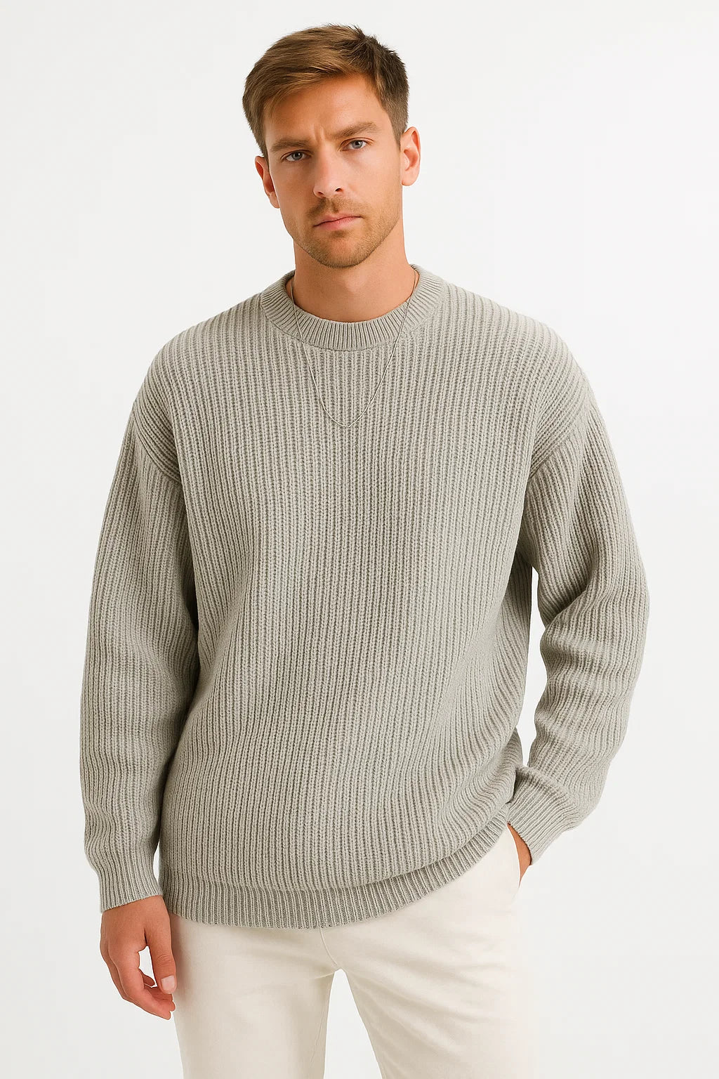 Men's Oversized Knitted Sweater 5