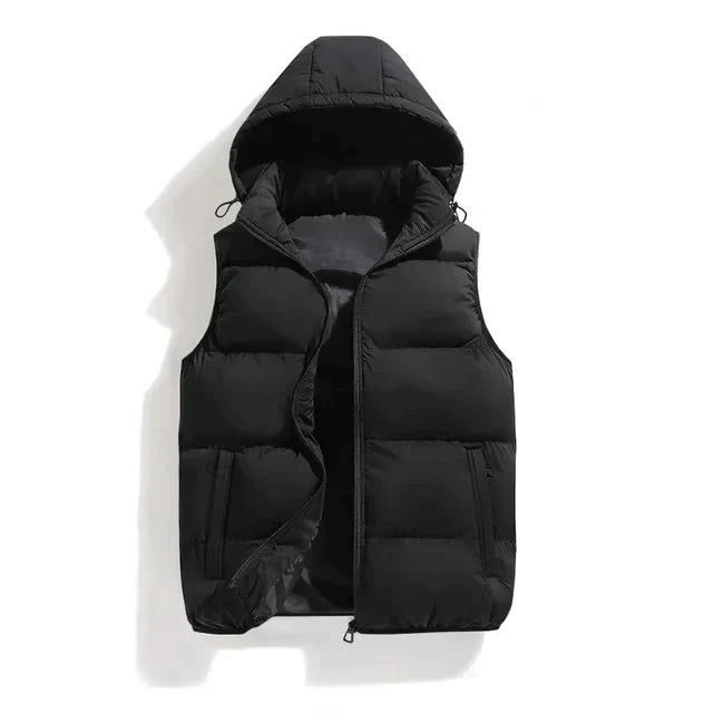 Men's Padded Bodywarmer with Hood 1