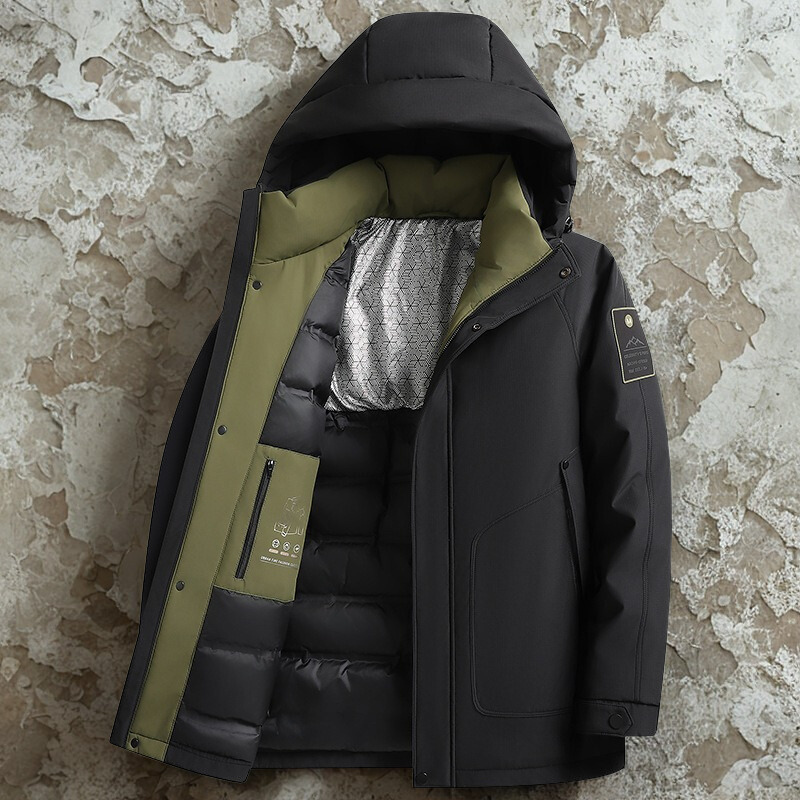 Men's Padded Hooded Down Jacket 0