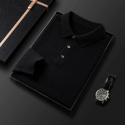 Men's Polo Sweater - Classic Comfort and Style 12