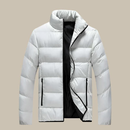 Men's Puffer Jacket - Casual Winter Coat for Cold Weather 0