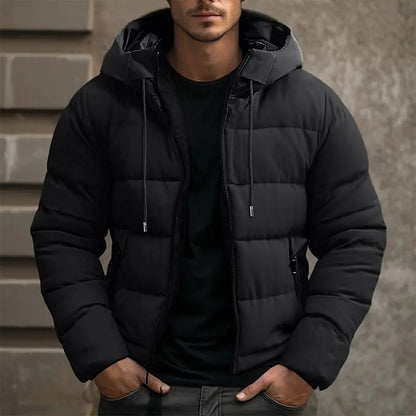 Men's Puffer Jacket with Hood for Ultimate Winter Comfort 1
