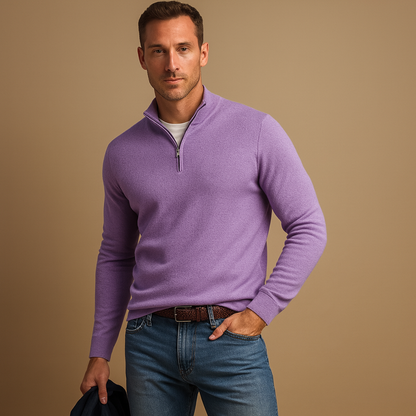 Men's Quarter Zip Sweater for Comfort and Versatility 7