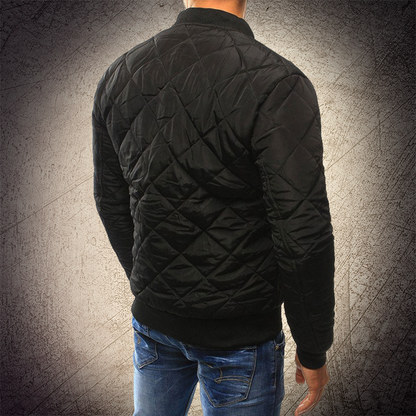 Men's Quilted Bomber Jacket - Stylish Mens Winter Jacket 2