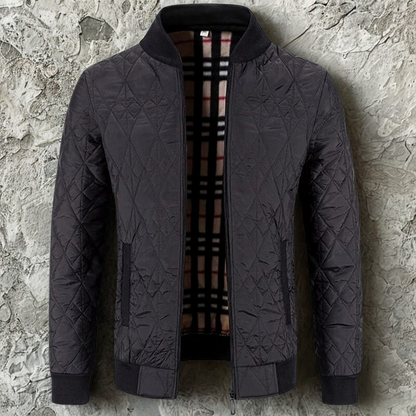 Men's Quilted Bomber Jacket 0