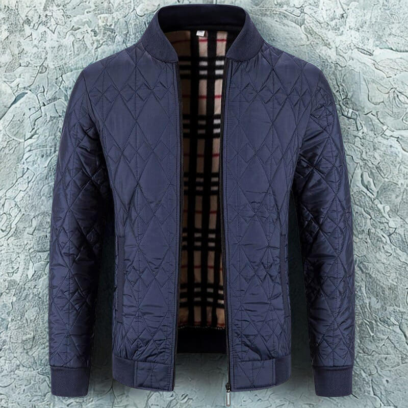 Men's Quilted Bomber Jacket 1
