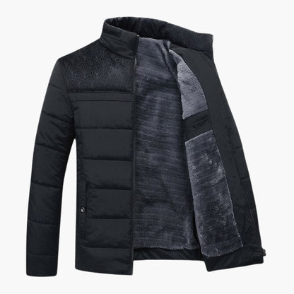 Men's Quilted Jacket with Stand-Up Collar 2