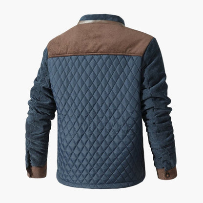 Men's Quilted Jacket with Stand-Up Collar 3