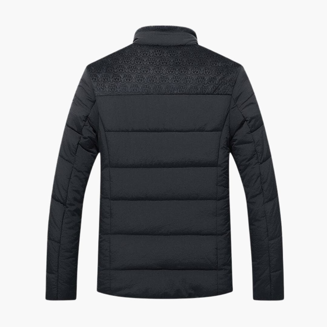 Men's Quilted Jacket with Stand-Up Collar 3