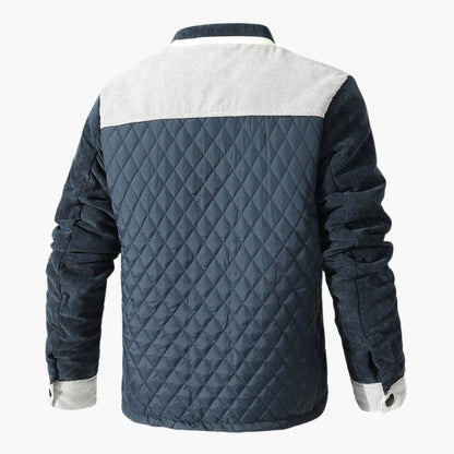 Men's Quilted Jacket with Stand-Up Collar 4