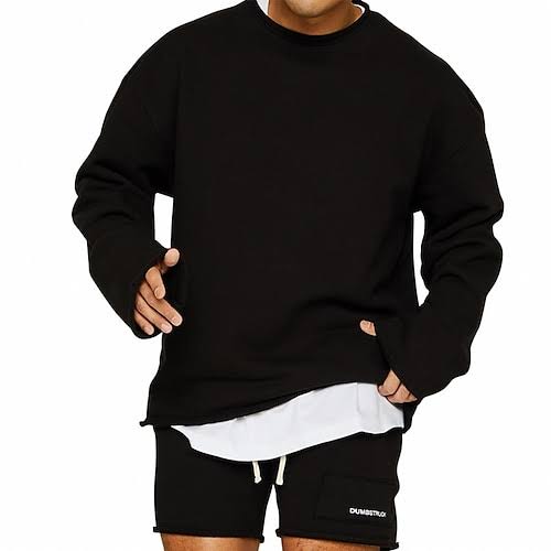 Men's Relaxed Fit Crew Neck Sweatshirt 2