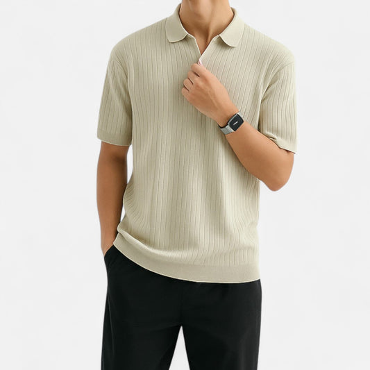 Men's Silk Polo Shirt - Comfortable Summer Essential 0