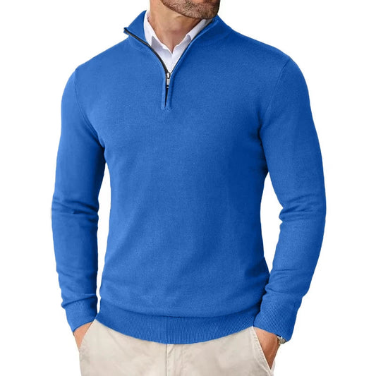 Men's Slim Fit Quarter Zip Sweater 1
