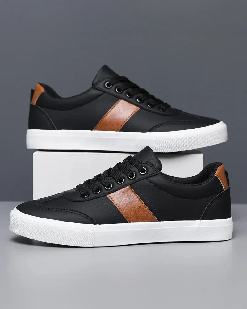 Men's Sneakers - Stylish Low Top Shoes with Premium Leather 5
