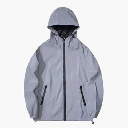 Men's Softshell Jacket with Hood and Reflective Accents 0