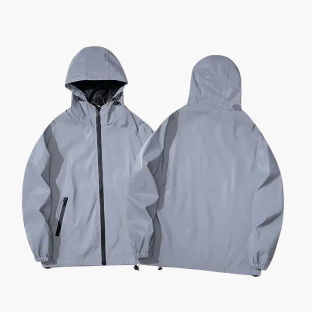 Men's Softshell Jacket with Hood and Reflective Accents 1