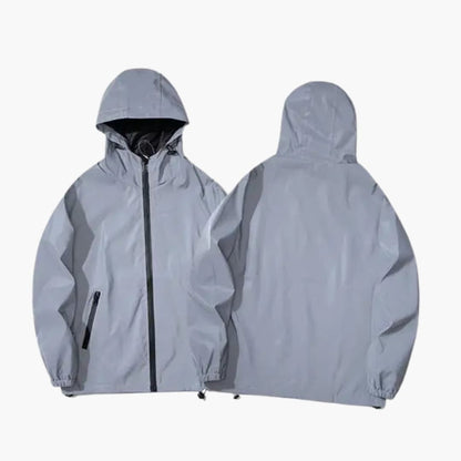 Men's Softshell Jacket with Hood and Reflective Accents 1