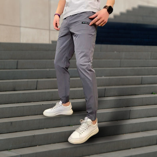 Men's Stretch Cargo Pants with Multiple Pockets 0