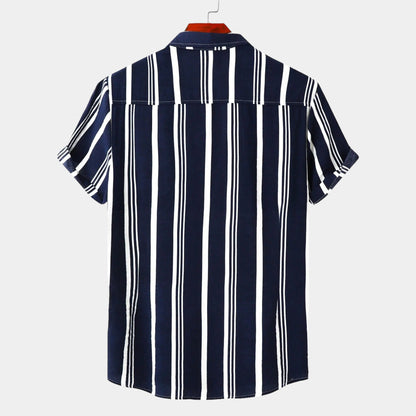 Men's Striped Linen Shirt 1
