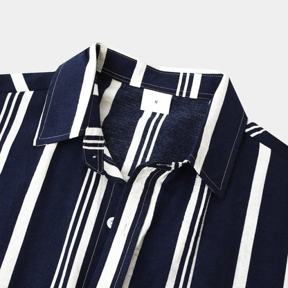 Men's Striped Linen Shirt 5