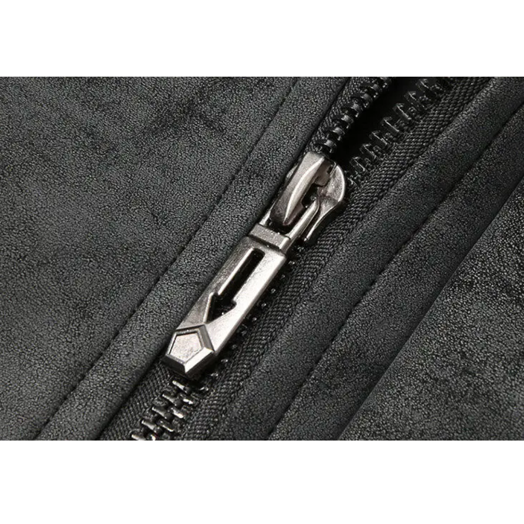 Men's Suede Bomber Jacket - Stylish Men's Coats for Layering 6