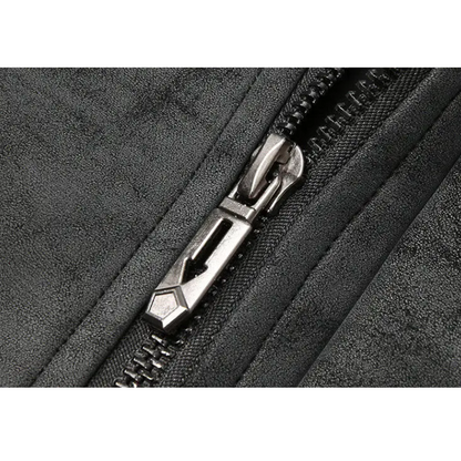 Men's Suede Bomber Jacket - Stylish Men's Coats for Layering 6