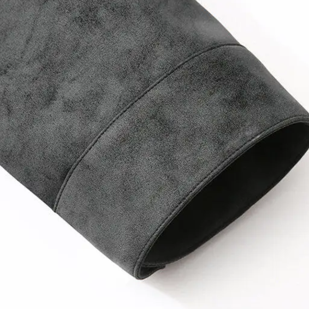 Men's Suede Bomber Jacket - Stylish Men's Coats for Layering 7