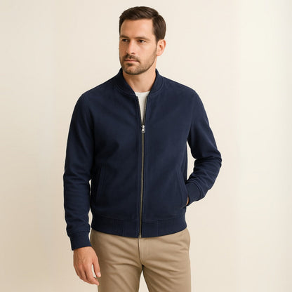 Men's Suede Jacket with Timeless Design 6