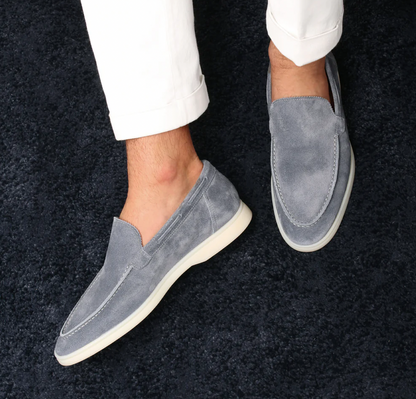 Men's Suede Loafers - Comfortable Classic Loafer Shoes 6