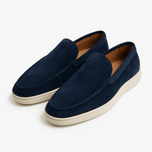 Men's Suede Loafers - Comfortable Slip-On Loafer Shoes 0