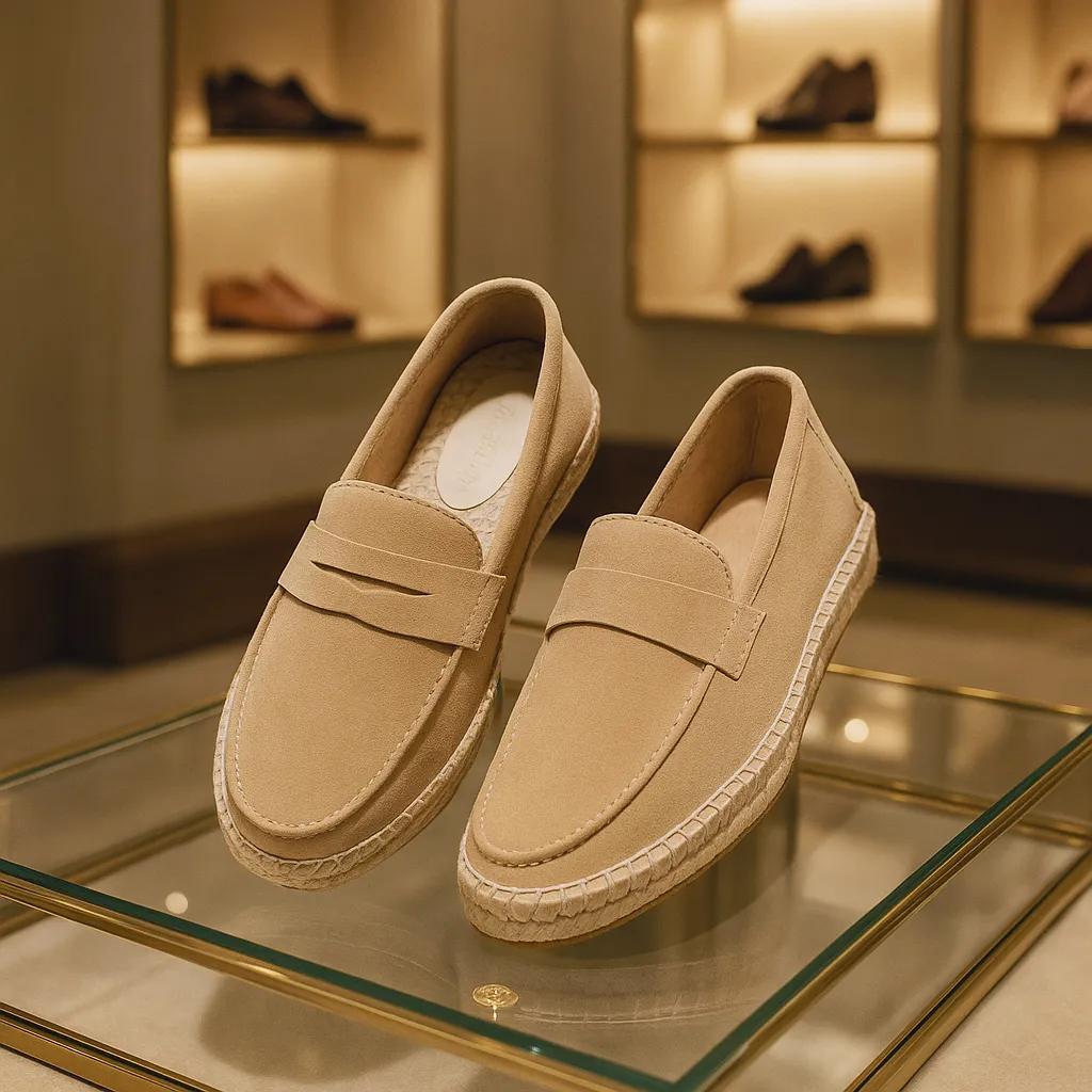 Men's Suede Loafers - Comfortable Slip-On Loafer Shoes 4