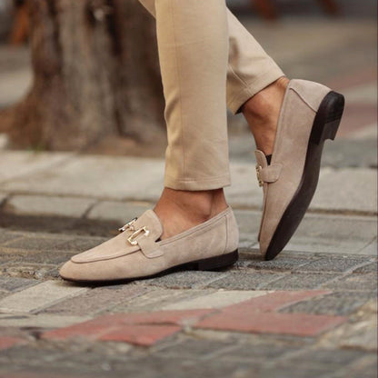 Men's Suede Loafers with Horsebit Detail 0