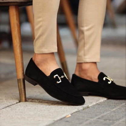 Men's Suede Loafers with Horsebit Detail 5