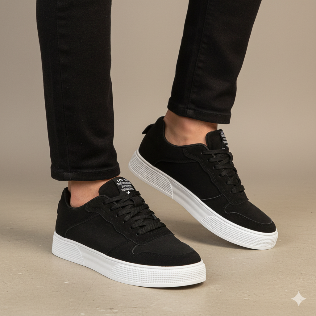 Men's Suede Low-Top Sneakers for Casual Wear 0