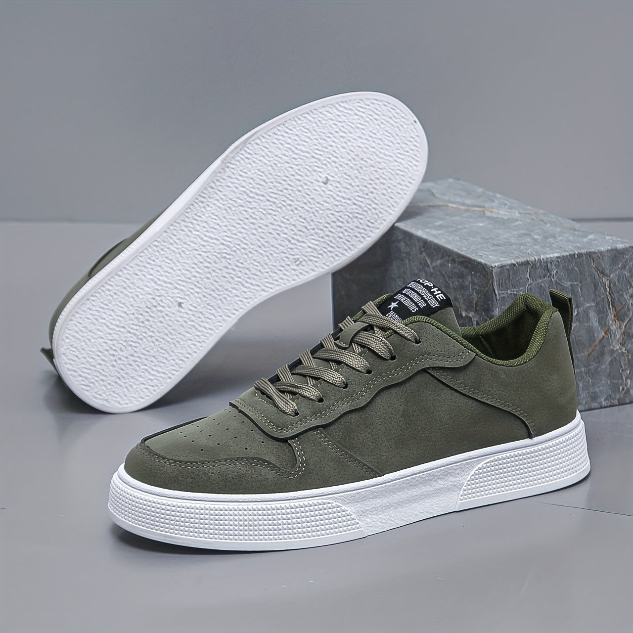 Men's Suede Low-Top Sneakers for Casual Wear 6