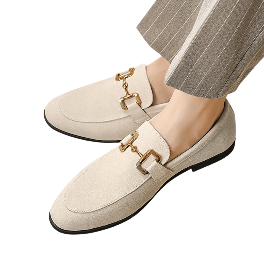 Men's Suede Penny Loafers - Elegant Loafer Shoes for Men 1