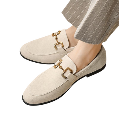 Men's Suede Penny Loafers - Elegant Loafer Shoes for Men 1