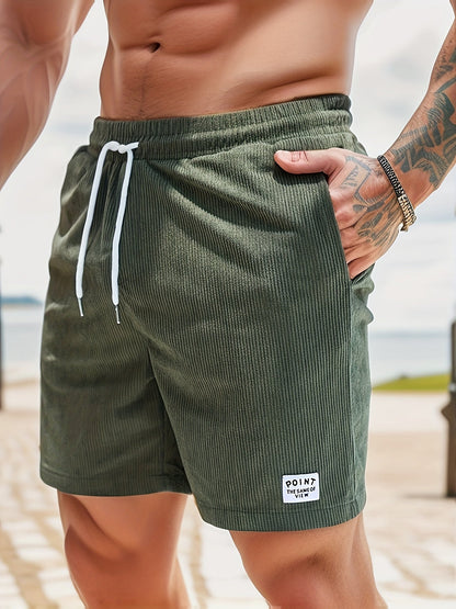 Men's Swim Shorts with Trendy Stripe Design