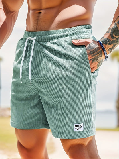 Men's Swim Shorts with Trendy Stripe Design
