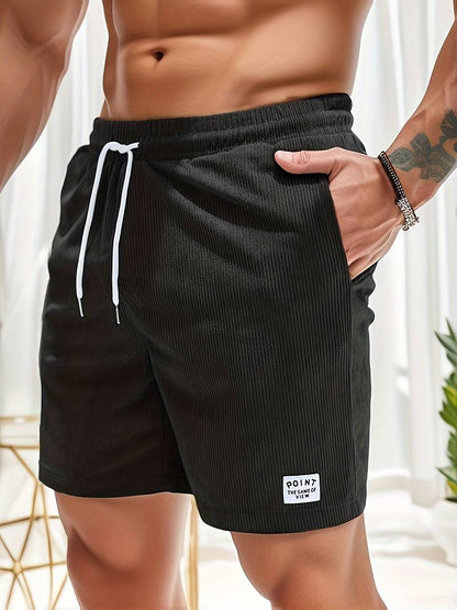 Men's Swim Shorts with Trendy Stripe Design