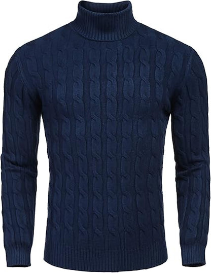 Men's Turtleneck Sweater - Slim Fit Casual Roll Collar 11