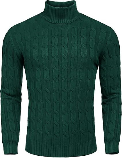 Men's Turtleneck Sweater - Slim Fit Casual Roll Collar 13