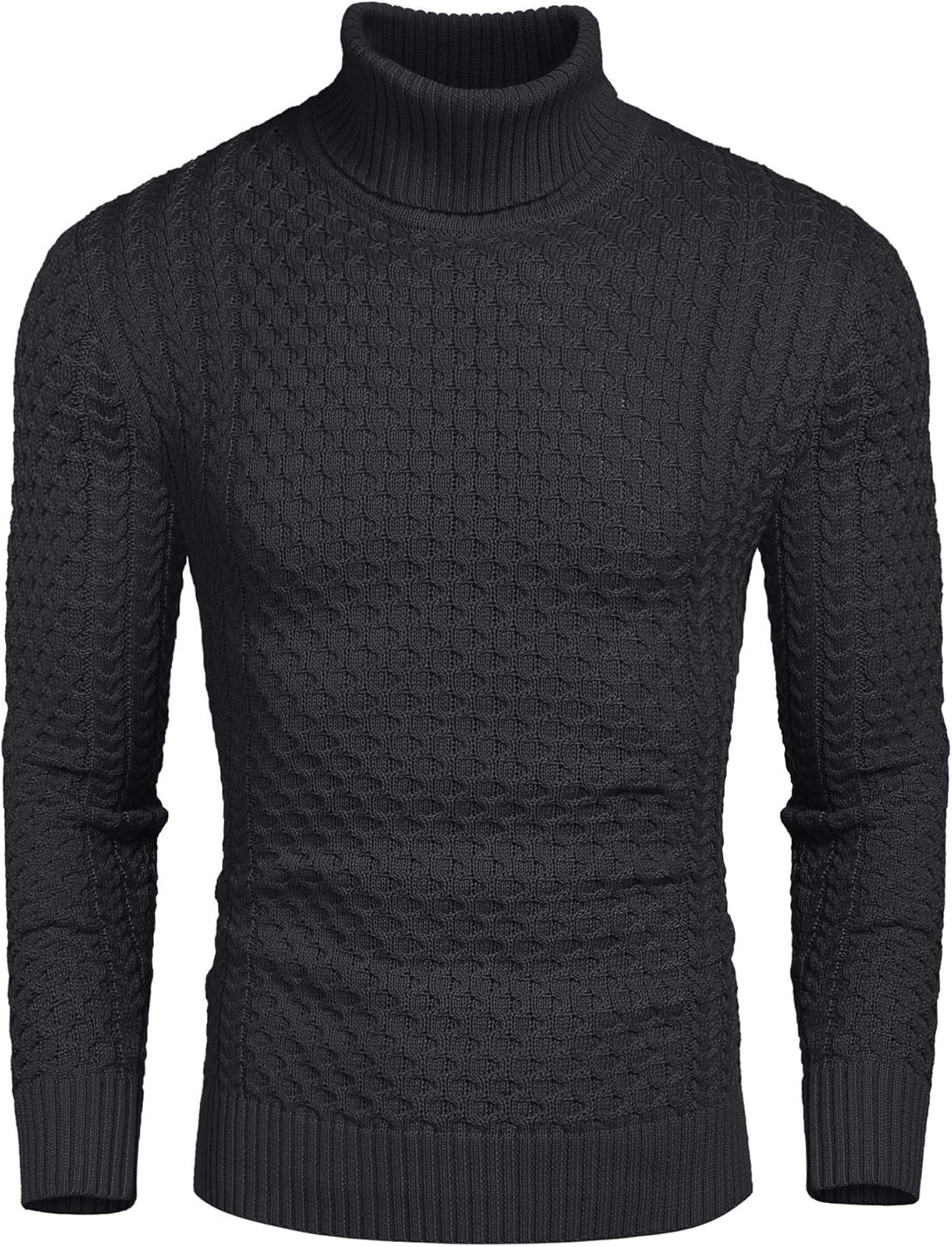 Men's Turtleneck Sweater - Slim Fit Casual Roll Collar 15
