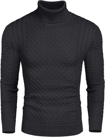 Men's Turtleneck Sweater - Slim Fit Casual Roll Collar 15