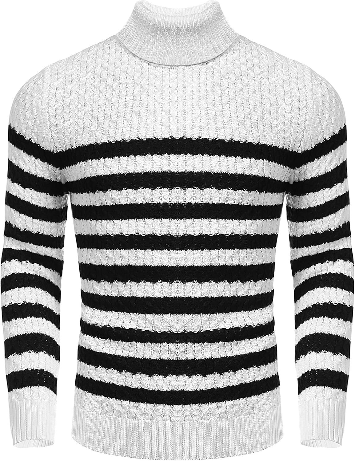 Men's Turtleneck Sweater - Slim Fit Casual Roll Collar 8