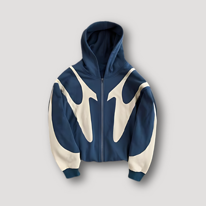 Men's Urban Streetwear Zip Hoodie 0